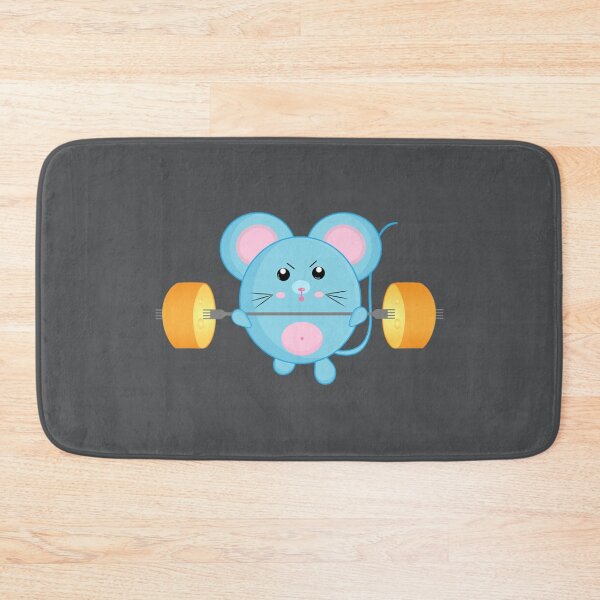 Item preview, cute blue mouse cartoon sticker pack pattern for kids designed and sold by portrait4you.
