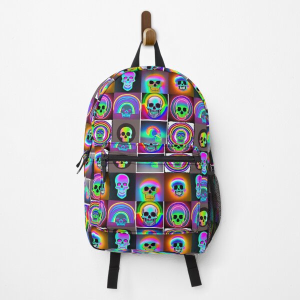 Item preview, Fluorescent Rainbow Skulls designed and sold by Riccivela.
