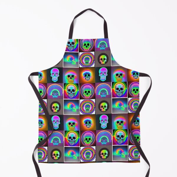 Item preview, Fluorescent Rainbow Skulls designed and sold by Riccivela.