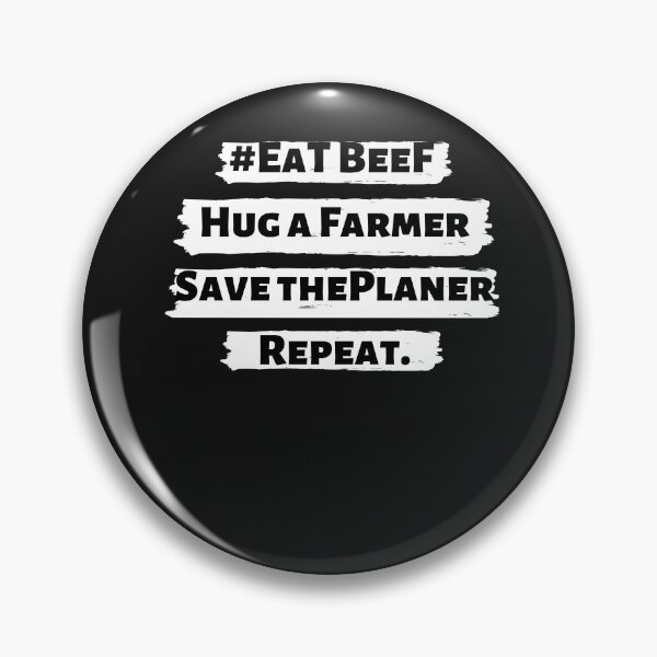 Artikelvorschau, EaT BeeF Hug a Farmer Save the Planer Repeat/Graphic Novelty Sarcastic Funny T Shirt entworfen und verkauft von FRANI-ART.