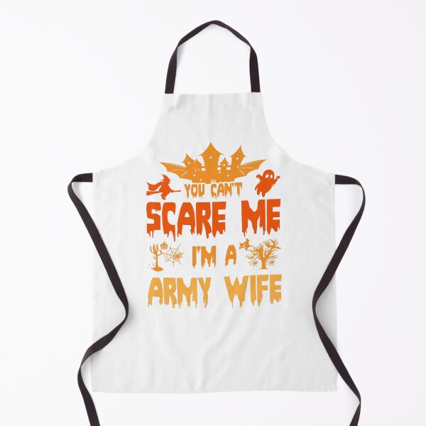 Item preview, Can't Scare An Army Wife Halloween Design designed and sold by Tonya51.