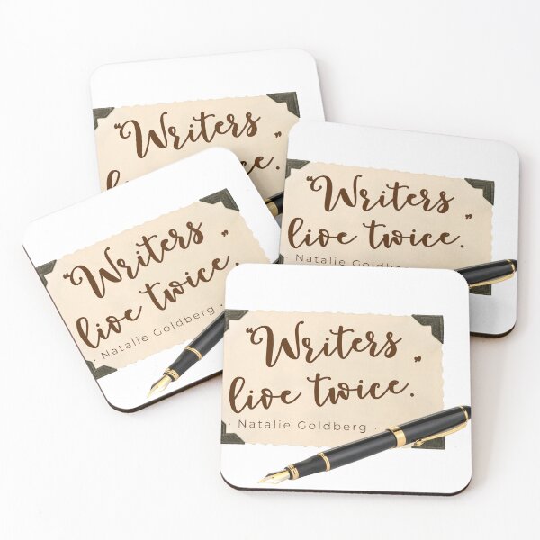 Item preview, "Writers live twice" with pen designed and sold by Kanasmith.