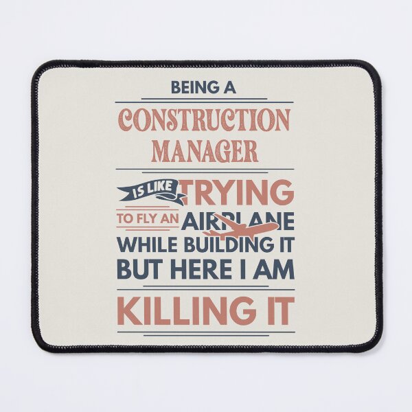 Item preview, Being A Construction Manager Is Like Trying To Fly An Airplane While Building It But Here I Am Killing It Funny Gift idea Construction Manager designed and sold by Mmmm3344.