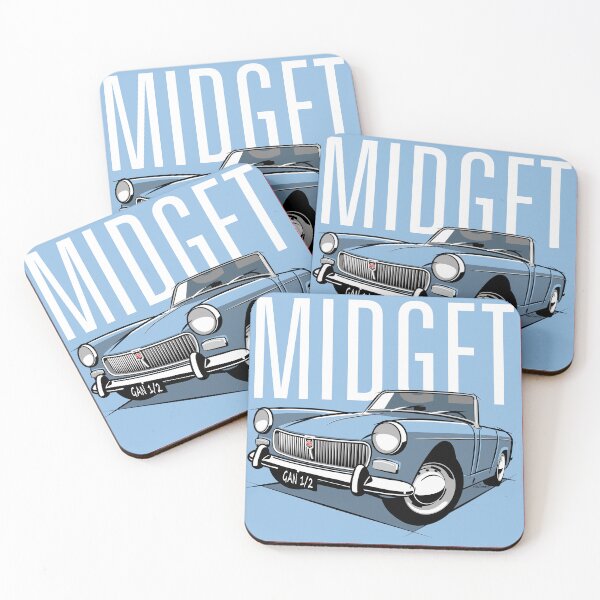 Item preview, MG Midget mark 1 blue designed and sold by car2oonz.