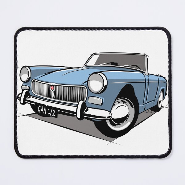 Item preview, MG Midget mark 1 blue designed and sold by car2oonz.