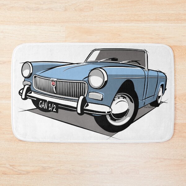 Item preview, MG Midget mark 1 blue designed and sold by car2oonz.