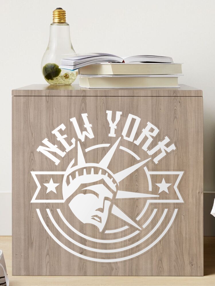New York - Statue of Liberty Head - Red White Blue Sticker for Sale by  unconformed