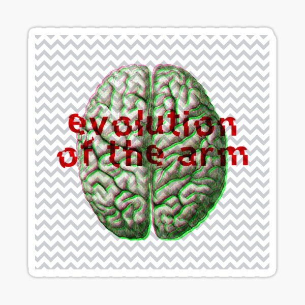 Evolution of the arm - Noise / Glitch Band Sticker