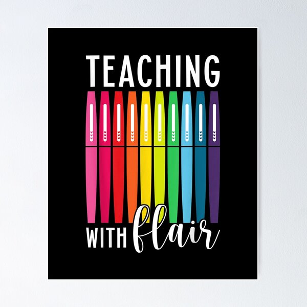 Teaching With Flair Pens Funny Sarcasm Teacher' Women's T-Shirt