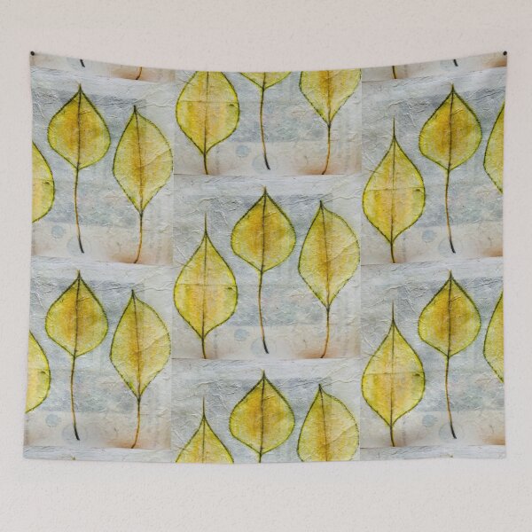 Item preview, Three Yellow Leaves designed and sold by Rebekah Walker.