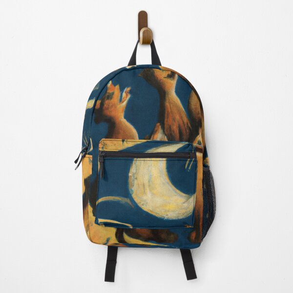 Item preview, The Cat Choir, singing under the moon (Surrealism) designed and sold by thecatandkettle.