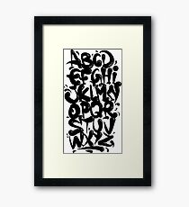 alphabet Framed Print