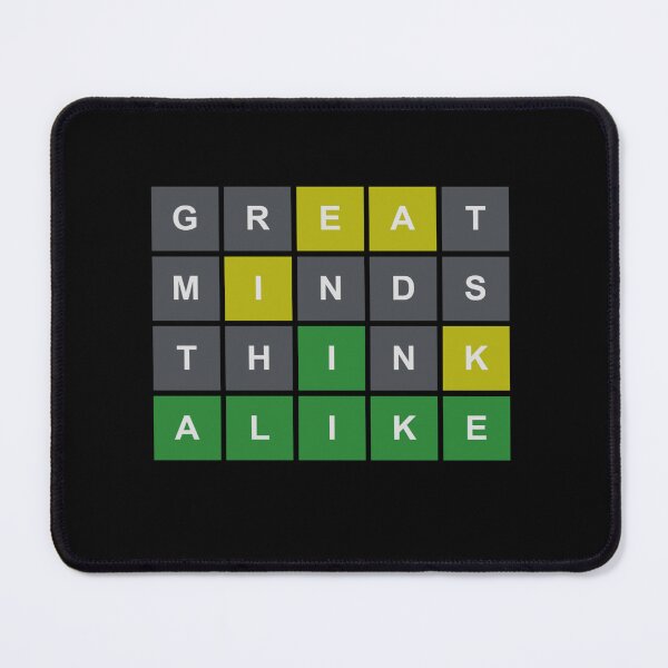 Item preview, Wordle Great Minds Think Alike designed and sold by Fanarchist.