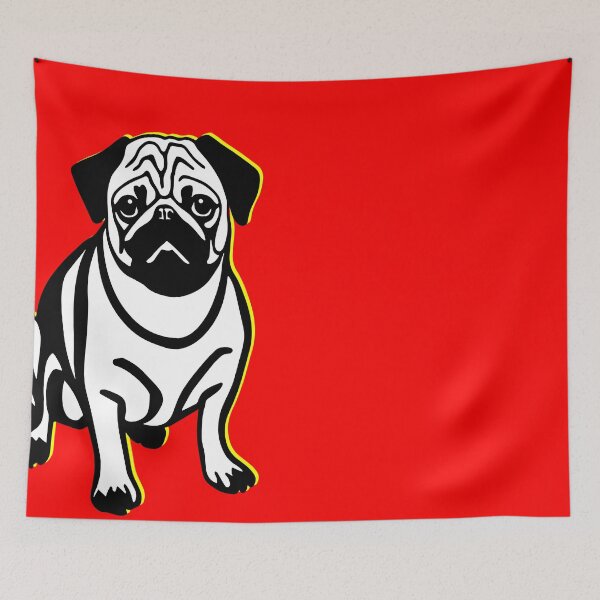 Item preview, Pug Pop Art designed and sold by ArtFactoryAI.