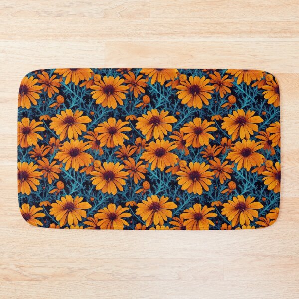 Item preview, Marigold Flowers Pattern Print designed and sold by ThePurpleMelon.