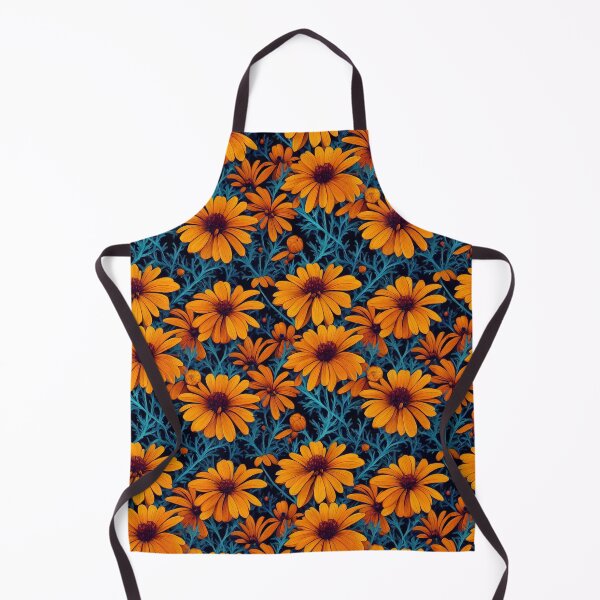 Item preview, Marigold Flowers Pattern Print designed and sold by ThePurpleMelon.