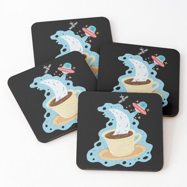 Item preview, Delicious moon with coffee designed and sold by ImaginarStore.