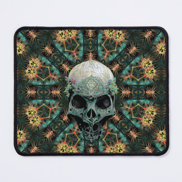 Item preview, Skull with spider mandala - Teal designed and sold by Traveltejas.