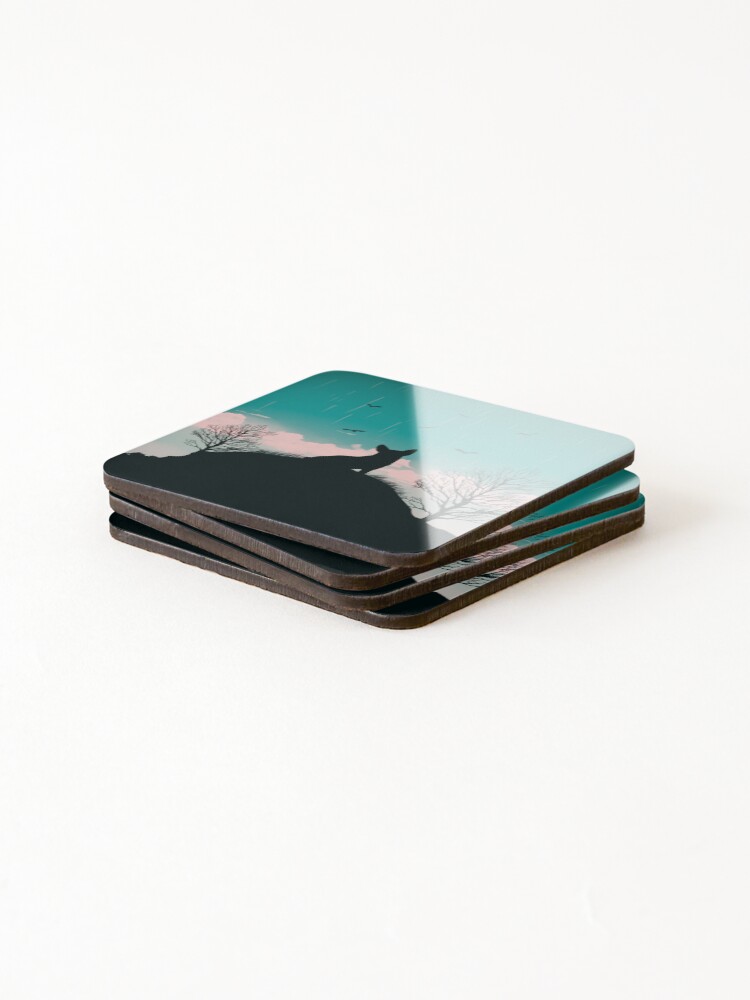 Alternate view of Corgi retro silhouette Coasters (Set of 4)