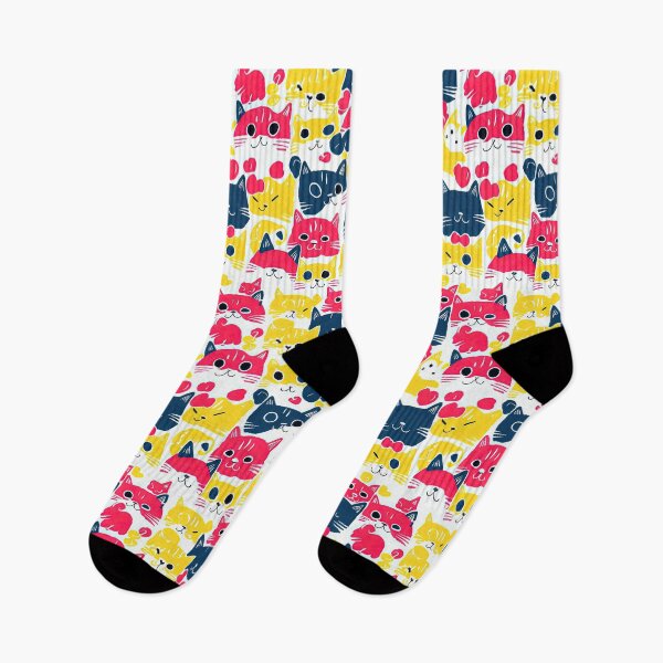 Item preview, Goofy cats pattern designed and sold by Jada-Art-Shop.