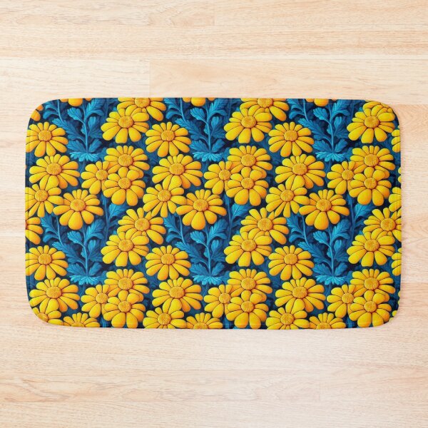 Item preview, Marigold Flowers Pattern Print designed and sold by ThePurpleMelon.