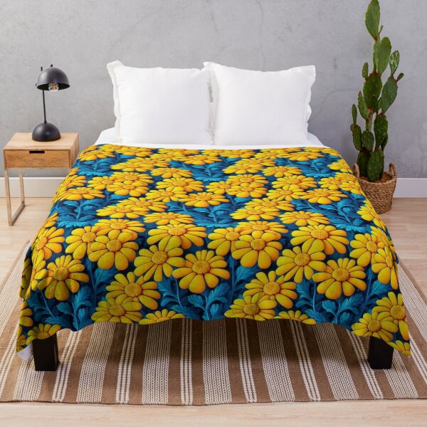 Item preview, Marigold Flowers Pattern Print designed and sold by ThePurpleMelon.