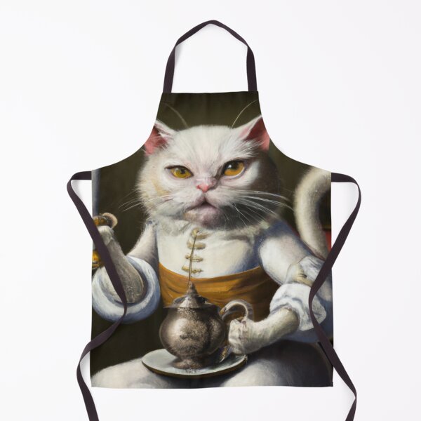 Item preview, Rick the Cat, with teapot and dagger (Neoclassicism) designed and sold by thecatandkettle.