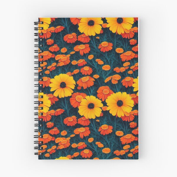 Item preview, Marigold Flowers Pattern Print designed and sold by ThePurpleMelon.