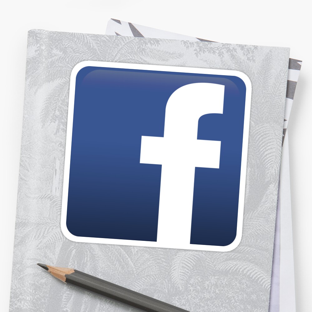  Facebook  Logo  Icon Stickers  by Alkoal Redbubble