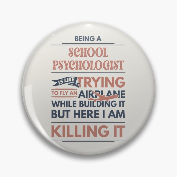 Item preview, Being A School Psychologist Is Like Trying To Fly An Airplane While Building It But Here I Am Killing It Funny Gift idea School Psychologist designed and sold by Mmmm3344.