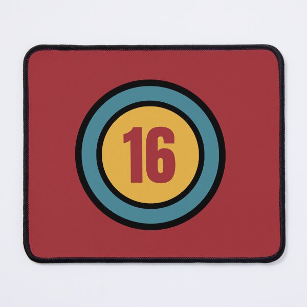 Item preview, The Number 16 - sixteen - sixteenth - 16th designed and sold by SirenSeventyOne.