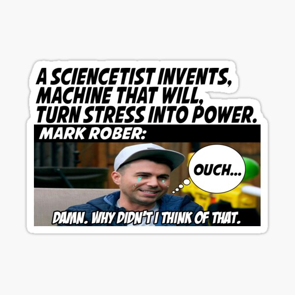 &ldquo;Mark Rober Meme&rdquo; Sticker for Sale by Fashimation20 | Redbubble