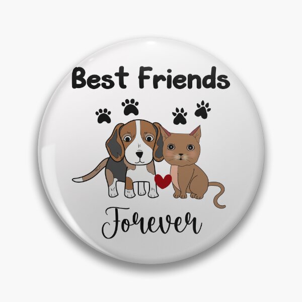 Item preview, Cute Cat and Dog Best Friends Forever designed and sold by HappyLifeCreate.