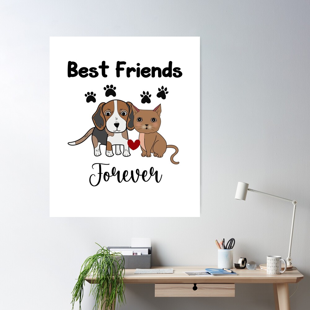Vinyl Wall Decal Pets Friendship Animals Dogs Best Friends Quote Stick —  Wallstickers4you