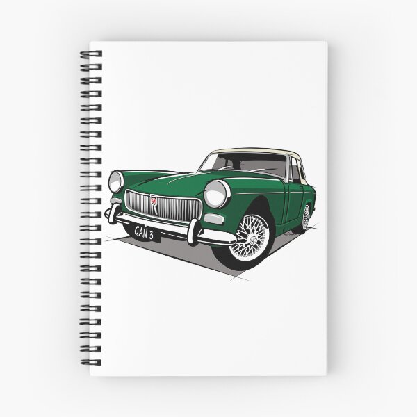 Item preview, MG Midget mark 2 British racing green designed and sold by car2oonz.