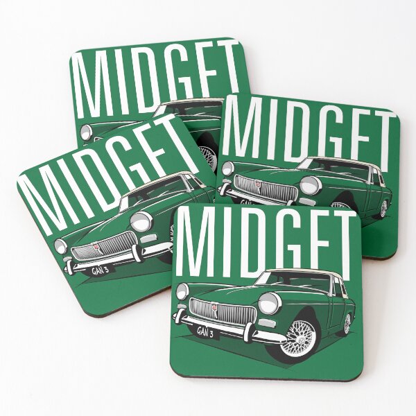 Item preview, MG Midget mark 2 British racing green designed and sold by car2oonz.