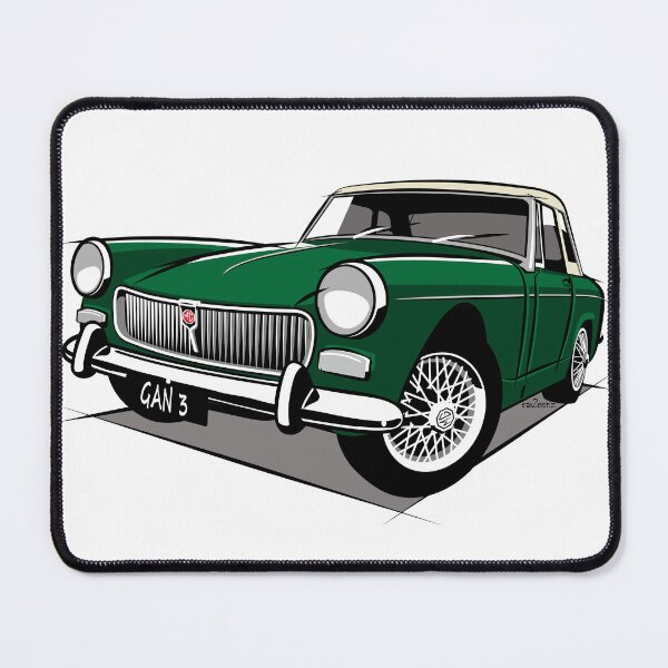 Item preview, MG Midget mark 2 British racing green designed and sold by car2oonz.