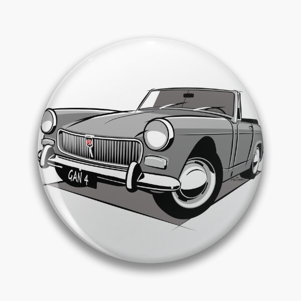 Item preview, MG Midget mark 3 grey designed and sold by car2oonz.