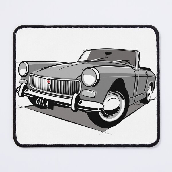 Item preview, MG Midget mark 3 grey designed and sold by car2oonz.