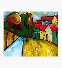 ROAD INTO TOWN. Photographic Print