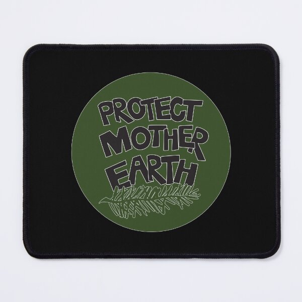 Item preview, Protect Mother Earth Illustrated Text Badge Climate Ambassadors designed and sold by AngelDawnDesign.