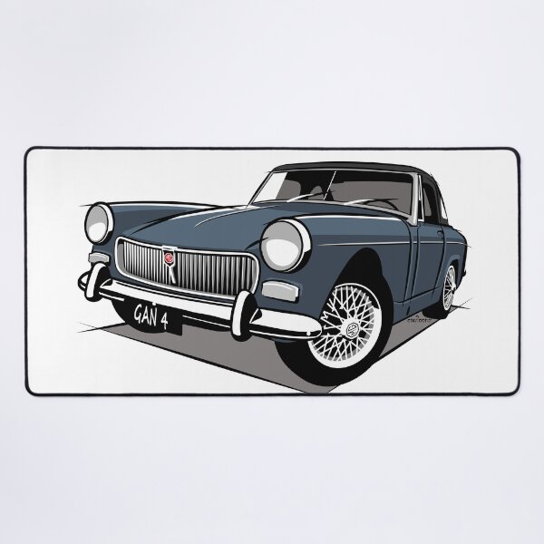 Item preview, MG Midget mark 3 blue designed and sold by car2oonz.