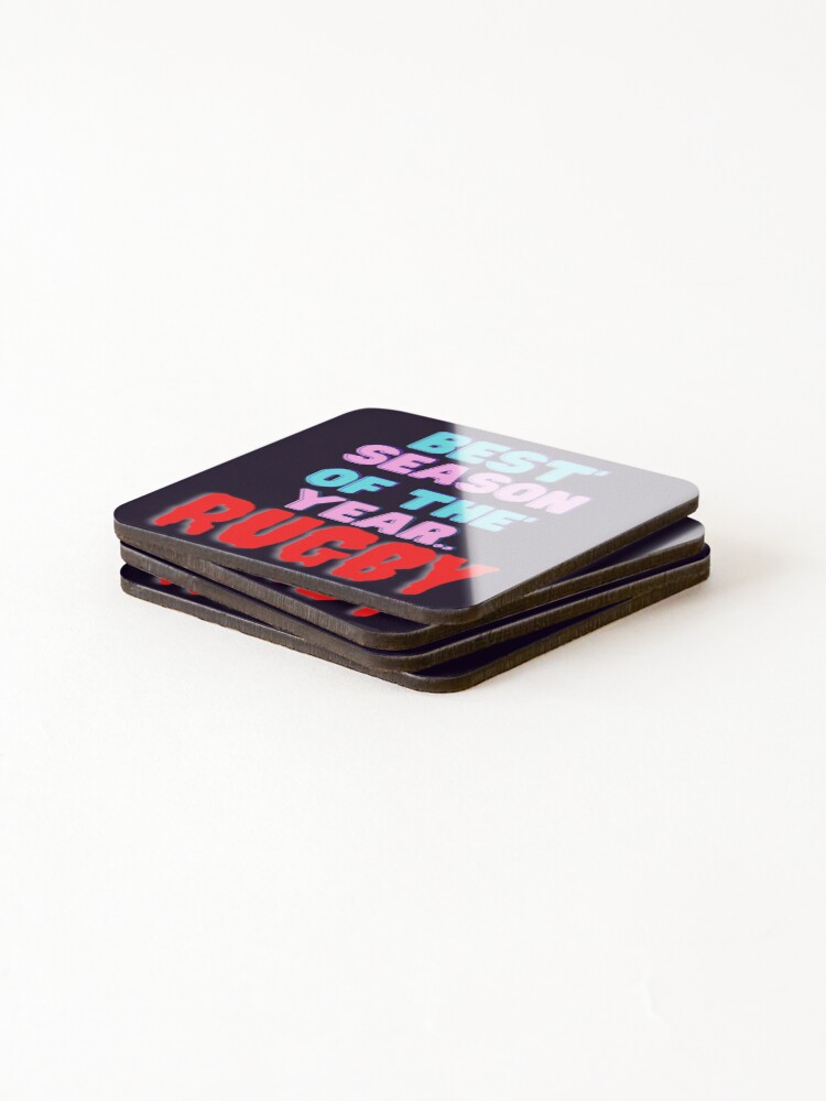 Thumbnail 4 of 5, Coasters (Set of 4), Rugby, Rugby, Rugby designed and sold by starfishstuff.