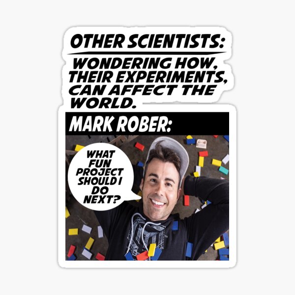 &ldquo;Mark Rober Meme&rdquo; Sticker for Sale by Fashimation20 | Redbubble