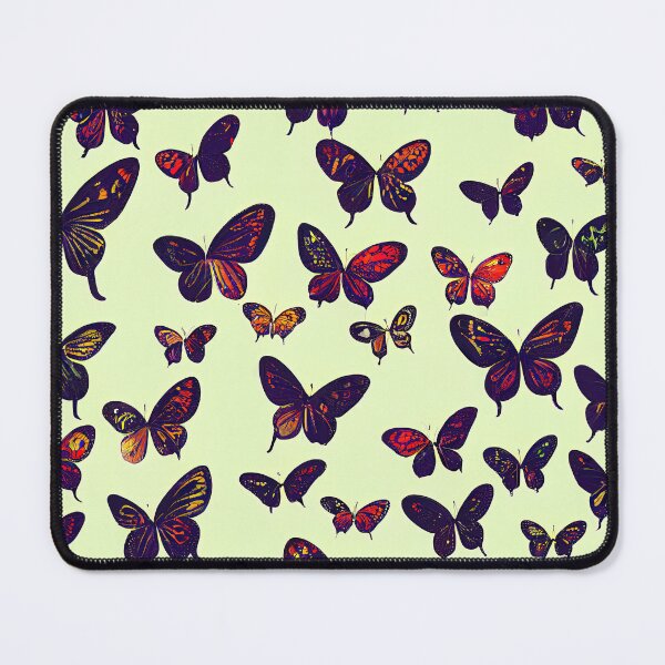 Item preview, Butterflies Pattern Print designed and sold by ThePurpleMelon.