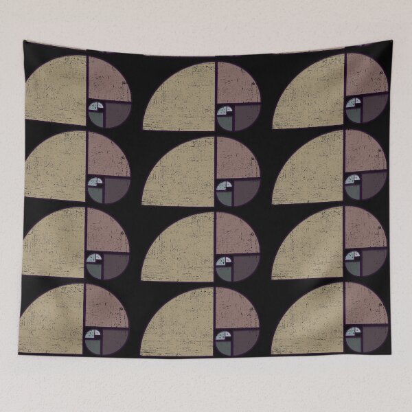 Item preview, Fibonacci - The Golden Spiral in Geometry with Earth tones designed and sold by Denis Marsili.