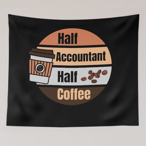 Artikelvorschau, Halb Kaffee, halb Buchhalter entworfen und verkauft von JoeyGrace.