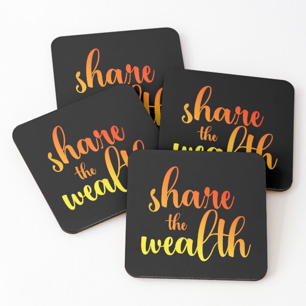 Aperçu de l'œuvre Partagez la richesse - citation inspirante - motivation créée et vendue par ALLURE-minimal.