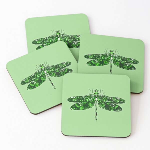 Item preview, Dragonfly Patterned Green designed and sold by IJStanding.