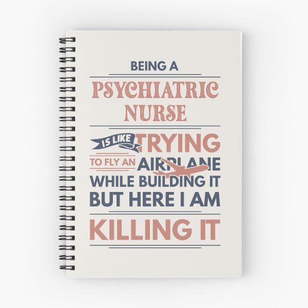 Item preview, Being A Psychiatric Nurse Is Like Trying To Fly An Airplane While Building It But Here I Am Killing It Funny Gift idea Psychiatric Nurse designed and sold by Mmmm3344.